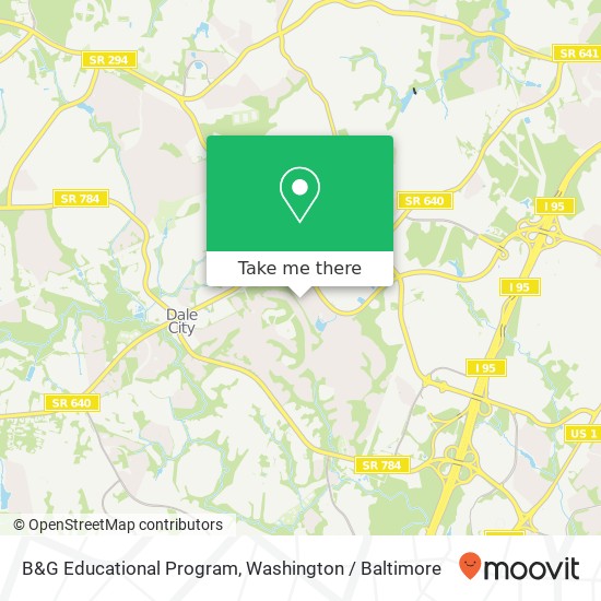 B&G Educational Program map