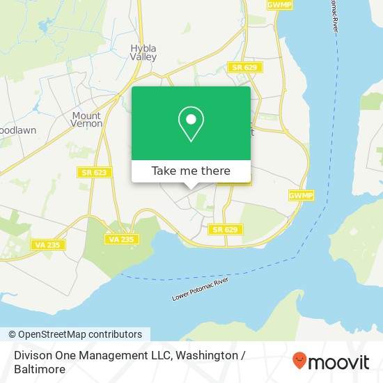 Mapa de Divison One Management LLC