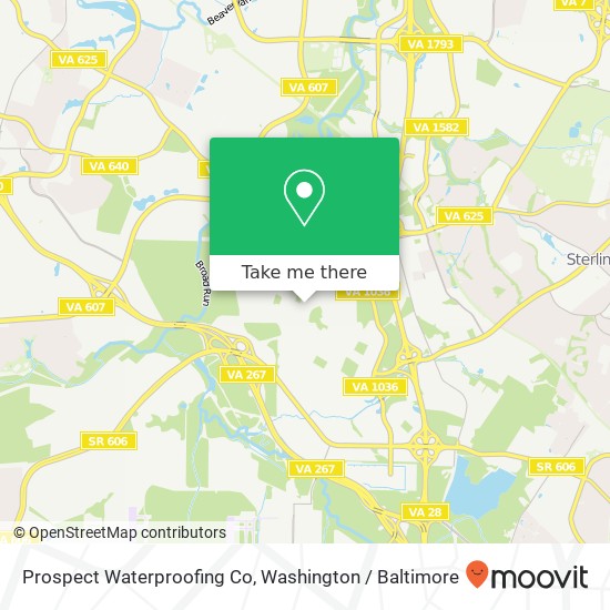 Mapa de Prospect Waterproofing Co
