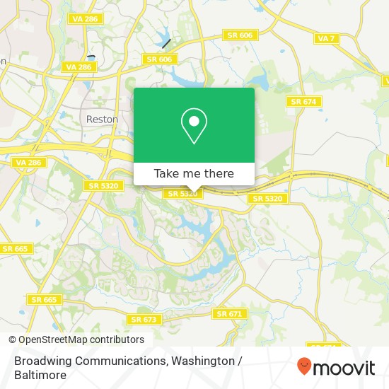 Broadwing Communications map