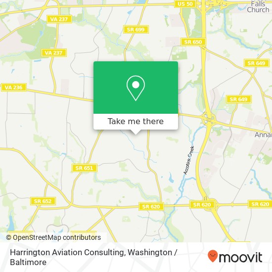 Harrington Aviation Consulting map