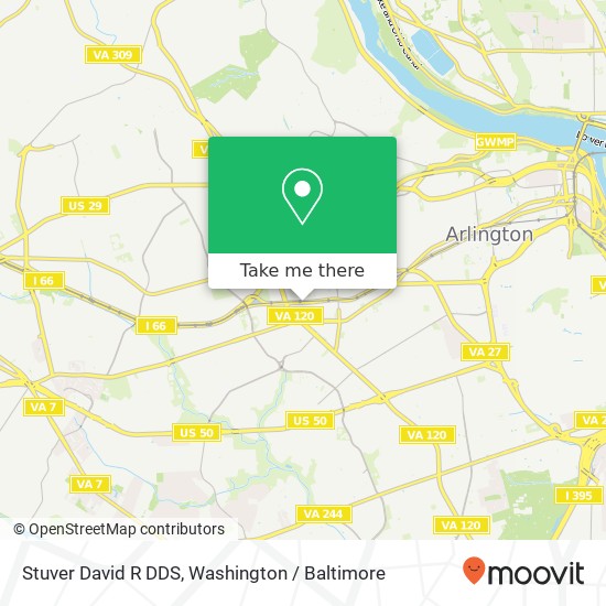 Stuver David R DDS map