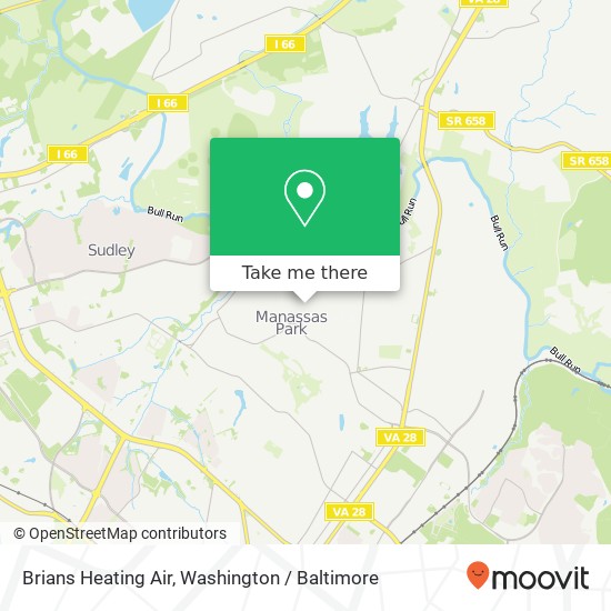 Brians Heating Air map