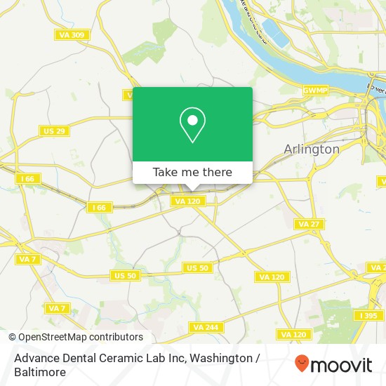 Mapa de Advance Dental Ceramic Lab Inc