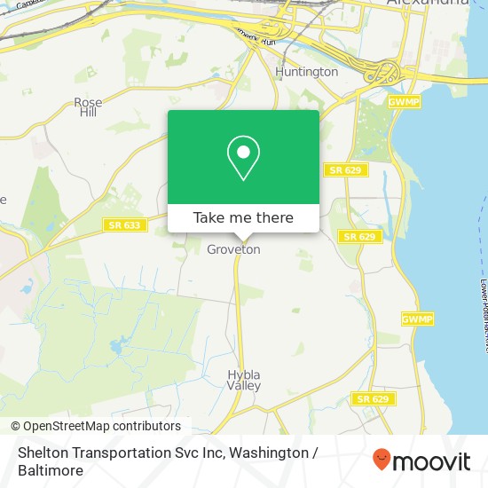 Mapa de Shelton Transportation Svc Inc