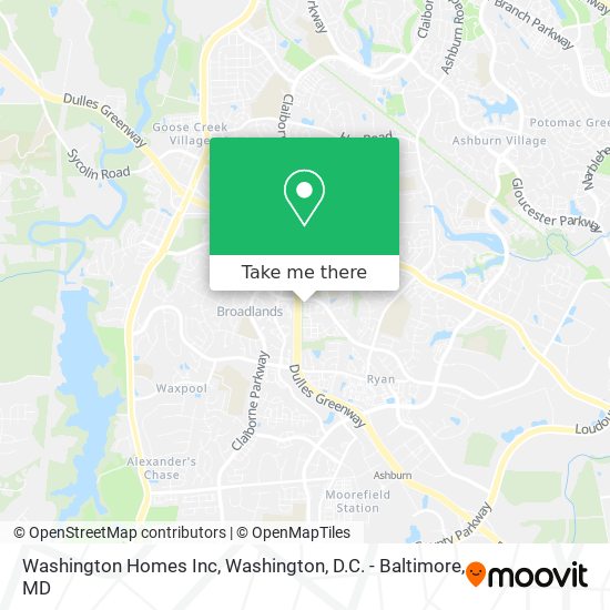 Mapa de Washington Homes Inc