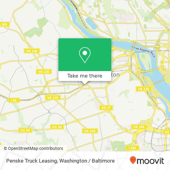 Mapa de Penske Truck Leasing