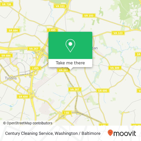 Century Cleaning Service map