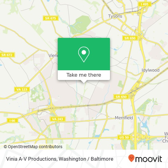 Vinia A-V Productions map