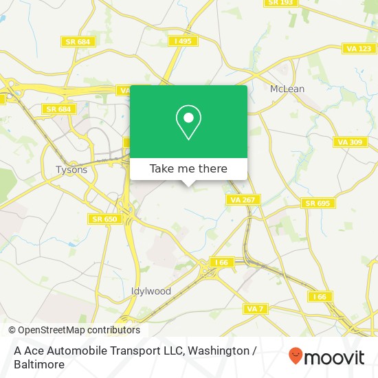 A Ace Automobile Transport LLC map