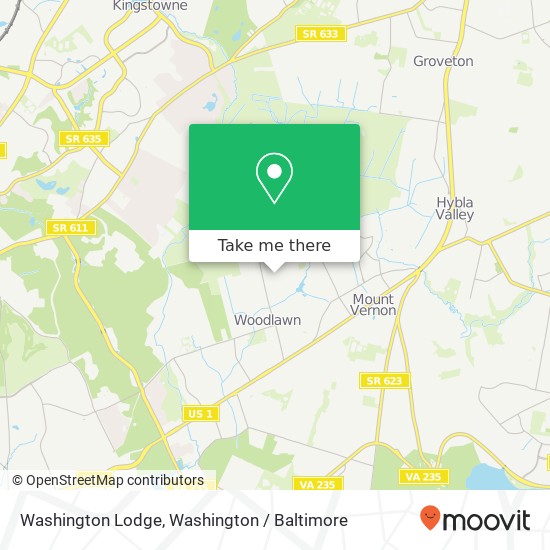 Mapa de Washington Lodge