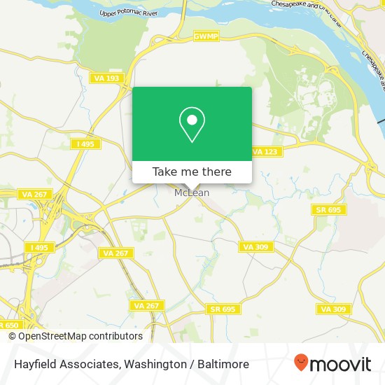 Mapa de Hayfield Associates