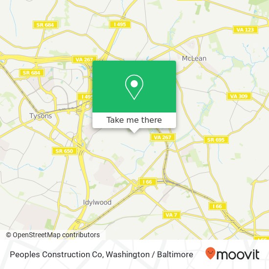 Peoples Construction Co map