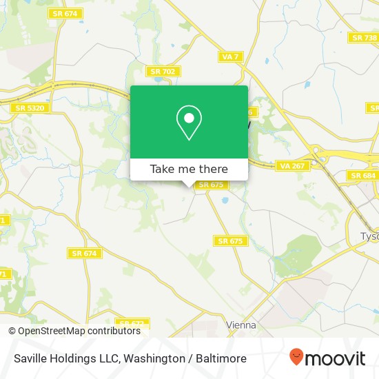 Saville Holdings LLC map