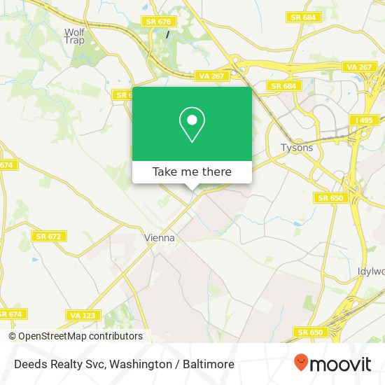 Deeds Realty Svc map