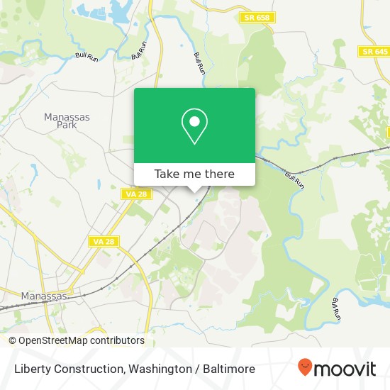 Liberty Construction map