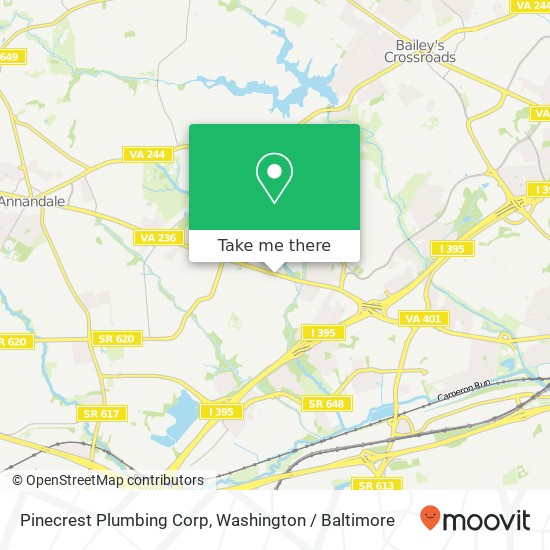 Pinecrest Plumbing Corp map