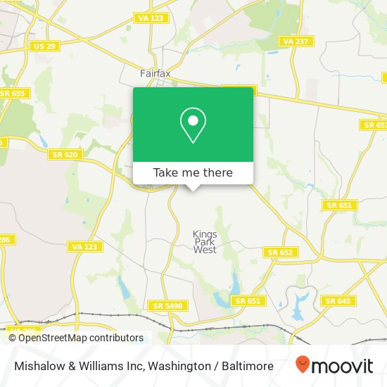 Mapa de Mishalow & Williams Inc