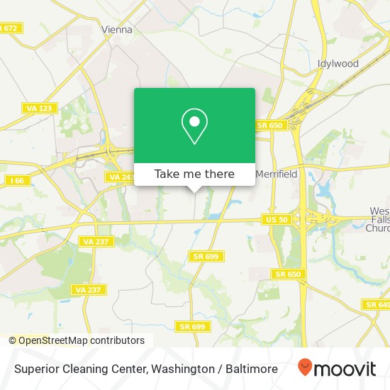 Mapa de Superior Cleaning Center