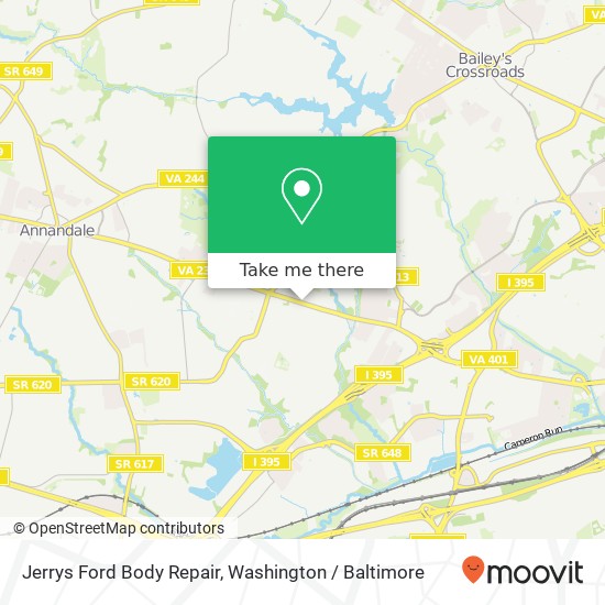 Jerrys Ford Body Repair map