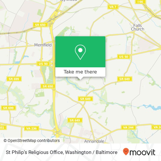 St Philip's Religious Office map