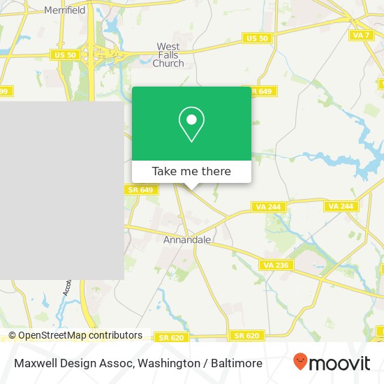 Maxwell Design Assoc map