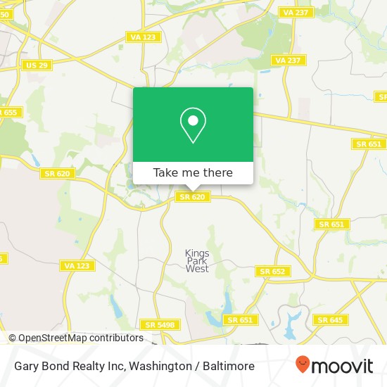 Mapa de Gary Bond Realty Inc