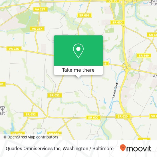 Quarles Omniservices Inc map