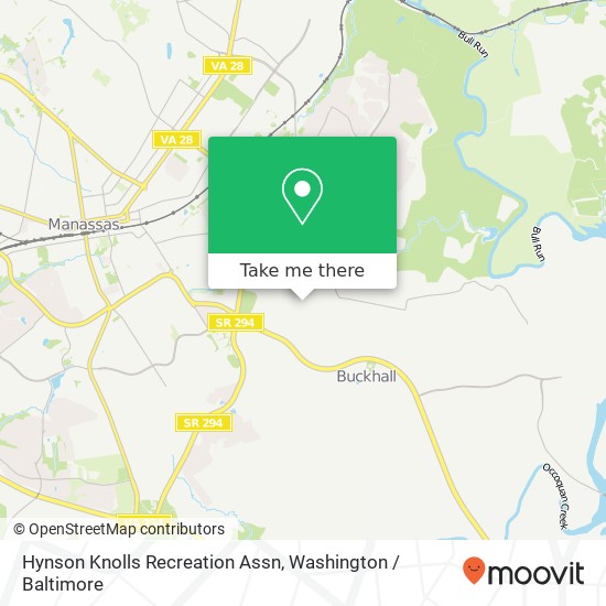 Mapa de Hynson Knolls Recreation Assn
