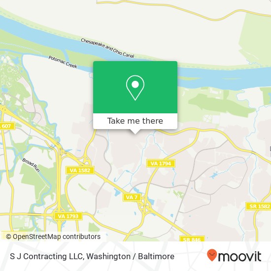 S J Contracting LLC map