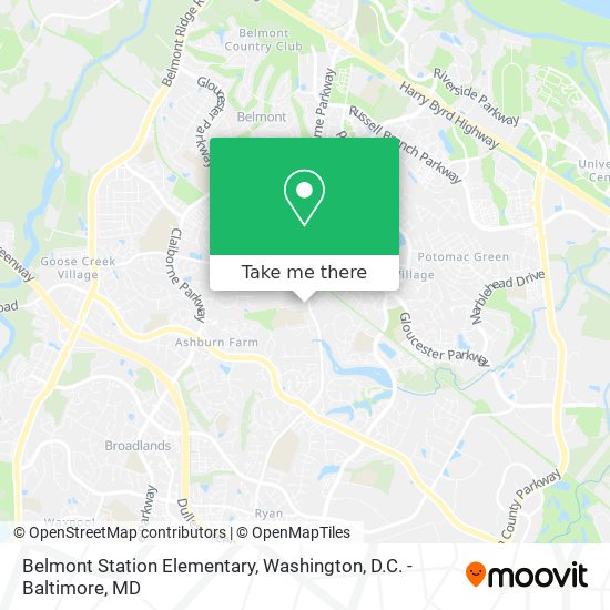 Belmont Station Elementary map