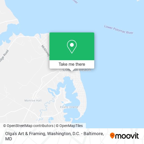 Olga's Art & Framing map