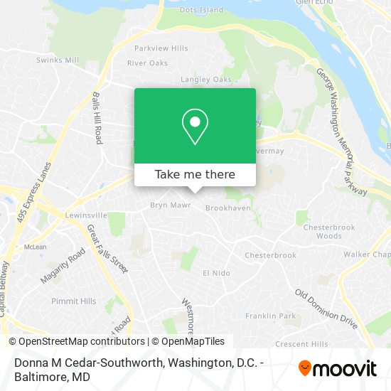 Mapa de Donna M Cedar-Southworth