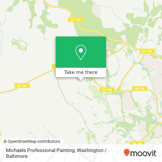 Michaels Professional Painting map