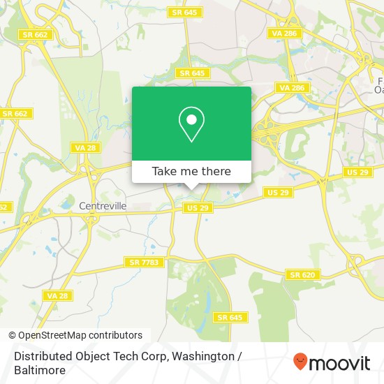 Mapa de Distributed Object Tech Corp