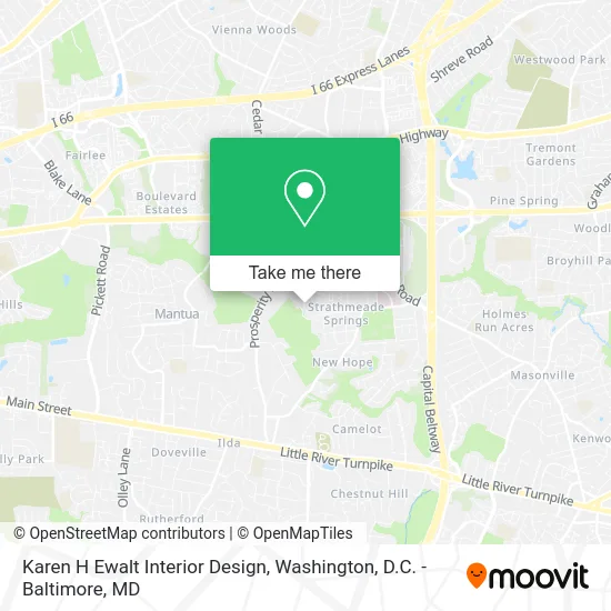 Karen H Ewalt Interior Design map