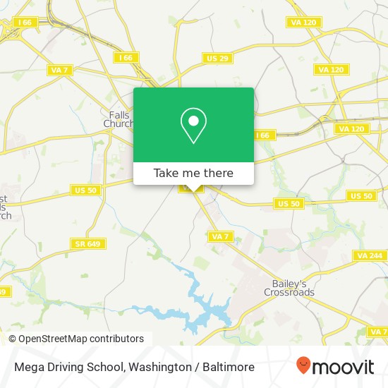 Mega Driving School map