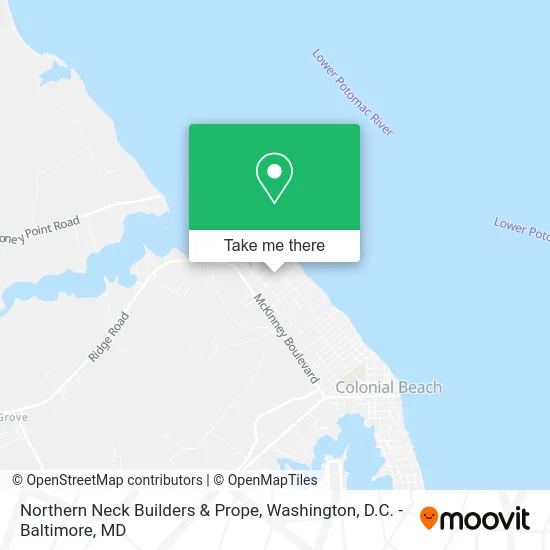 Northern Neck Builders & Prope map