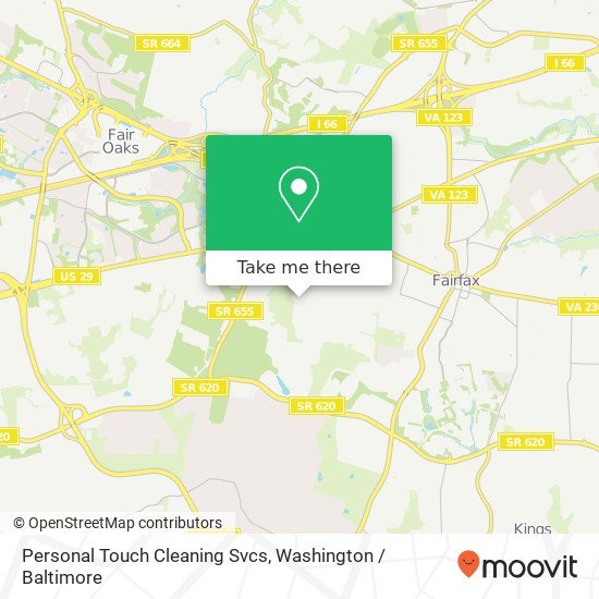 Mapa de Personal Touch Cleaning Svcs