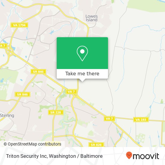 Triton Security Inc map