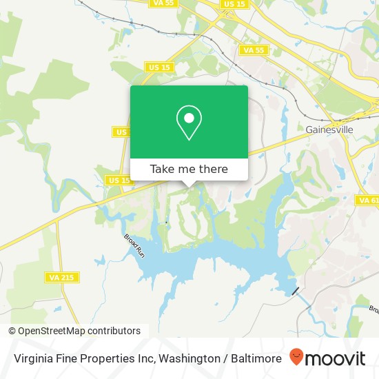 Virginia Fine Properties Inc map
