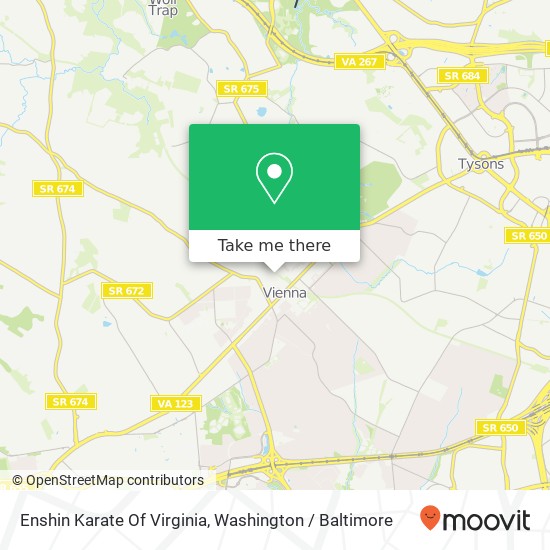 Enshin Karate Of Virginia map