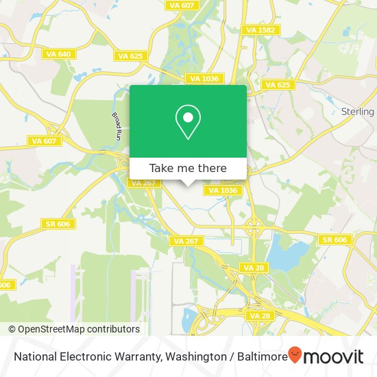 National Electronic Warranty map