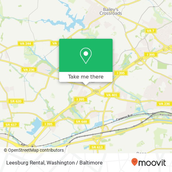 Leesburg Rental map