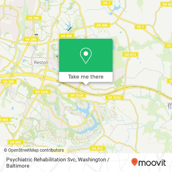 Psychiatric Rehabilitation Svc map