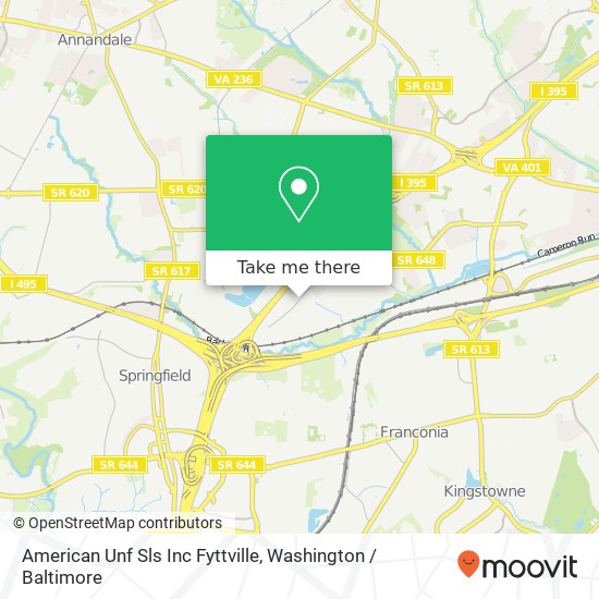 American Unf Sls Inc Fyttville map