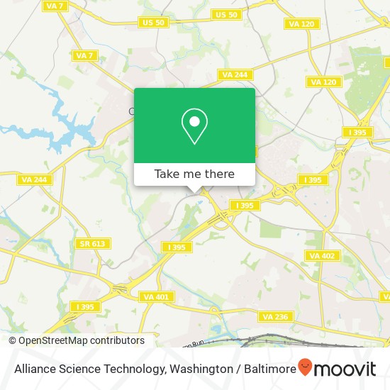 Mapa de Alliance Science Technology