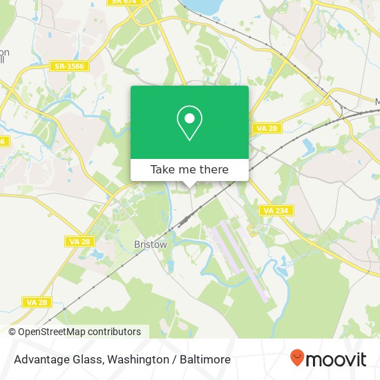 Mapa de Advantage Glass