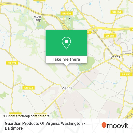Mapa de Guardian Products Of Virginia