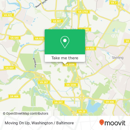 Mapa de Moving On Up